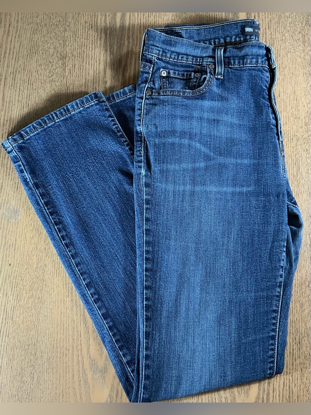 Levi's 505 Straight Fit Jeans Women's 14L W32 L34 Medium Wash Denim